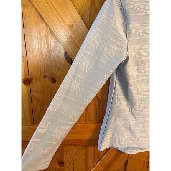 The American Outdoorsman for Women Icicle Blue Knit Jacquard Full Zip Jacket sma - Picture 2 of 7